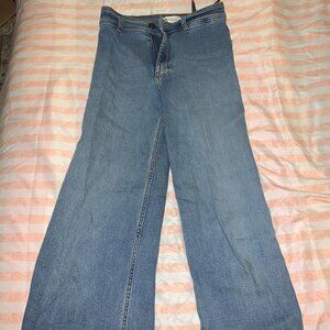 Zara Marine High Waist Straight Jean